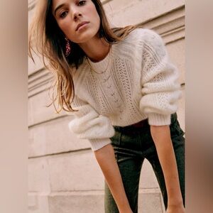 NWT Sezane Scarlett Jumper - Ecru - Size S